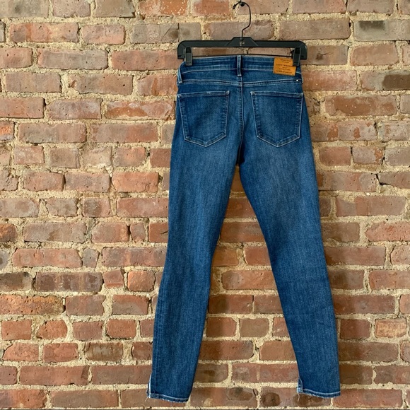 Vintage Lucky Brand Mid Rise Ava Destructed Cropped Skinny - Ankle - Picture 7 of 9